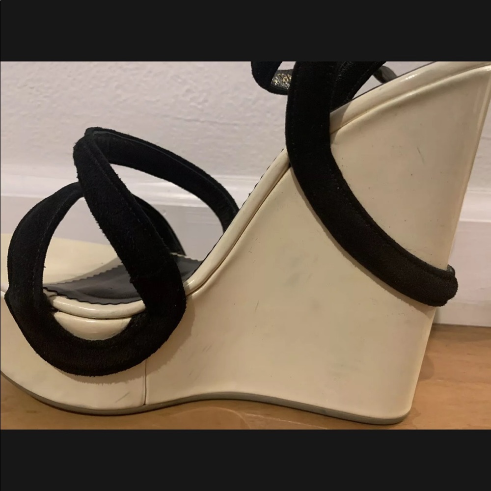 NEW Emporio Armani high platform 5.25” sandals wedges 36 - Picture 8 of 16